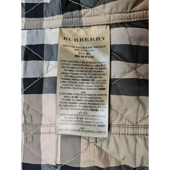 Burberry Finsbridge Short Tan Quilted Coat With COA Small P - Picture 7 of 16